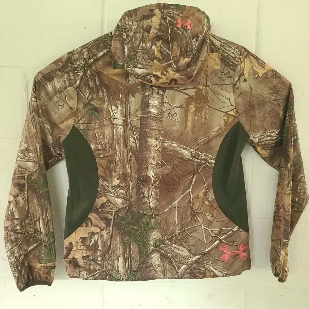 UNDER ARMOUR WomensSCENT CONTROL EARLY SEASON SPEED FREEK CAMO HOODIE JACKET LG